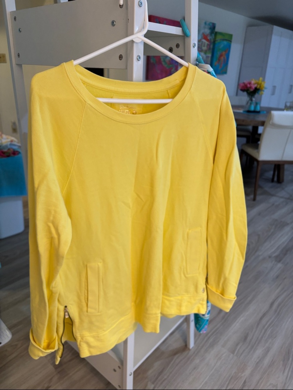Yellow Lightweight Pullover Sweatshirt